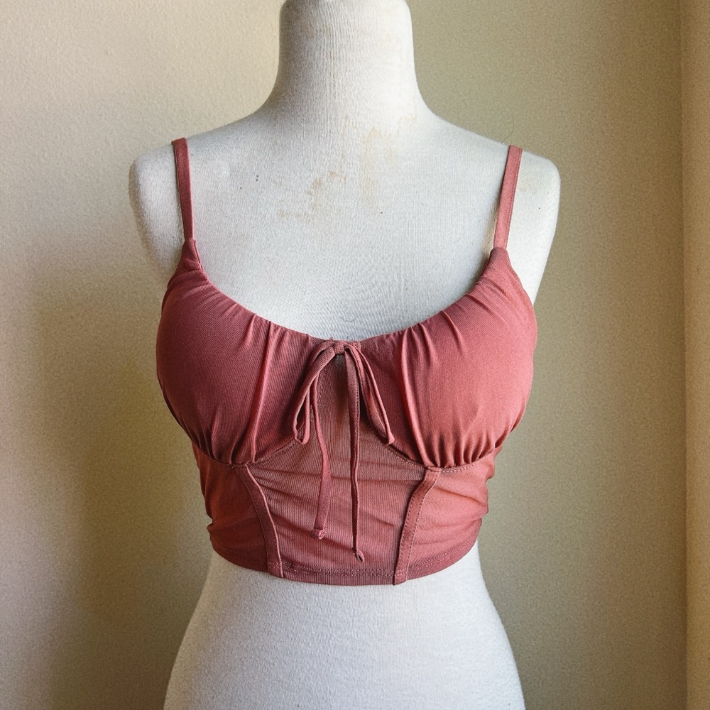 Bozzolo Rose Pink Mesh Bralette